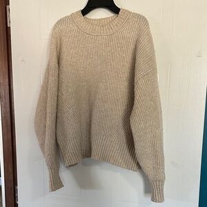 GUC Time and Tru Cream Knit Pullover